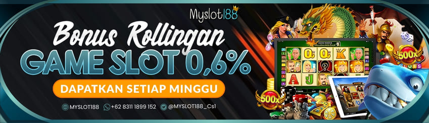 ROLLINGAN SLOT MINGGUAN 0,6%